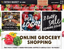 Tablet Screenshot of freshstmarket.com